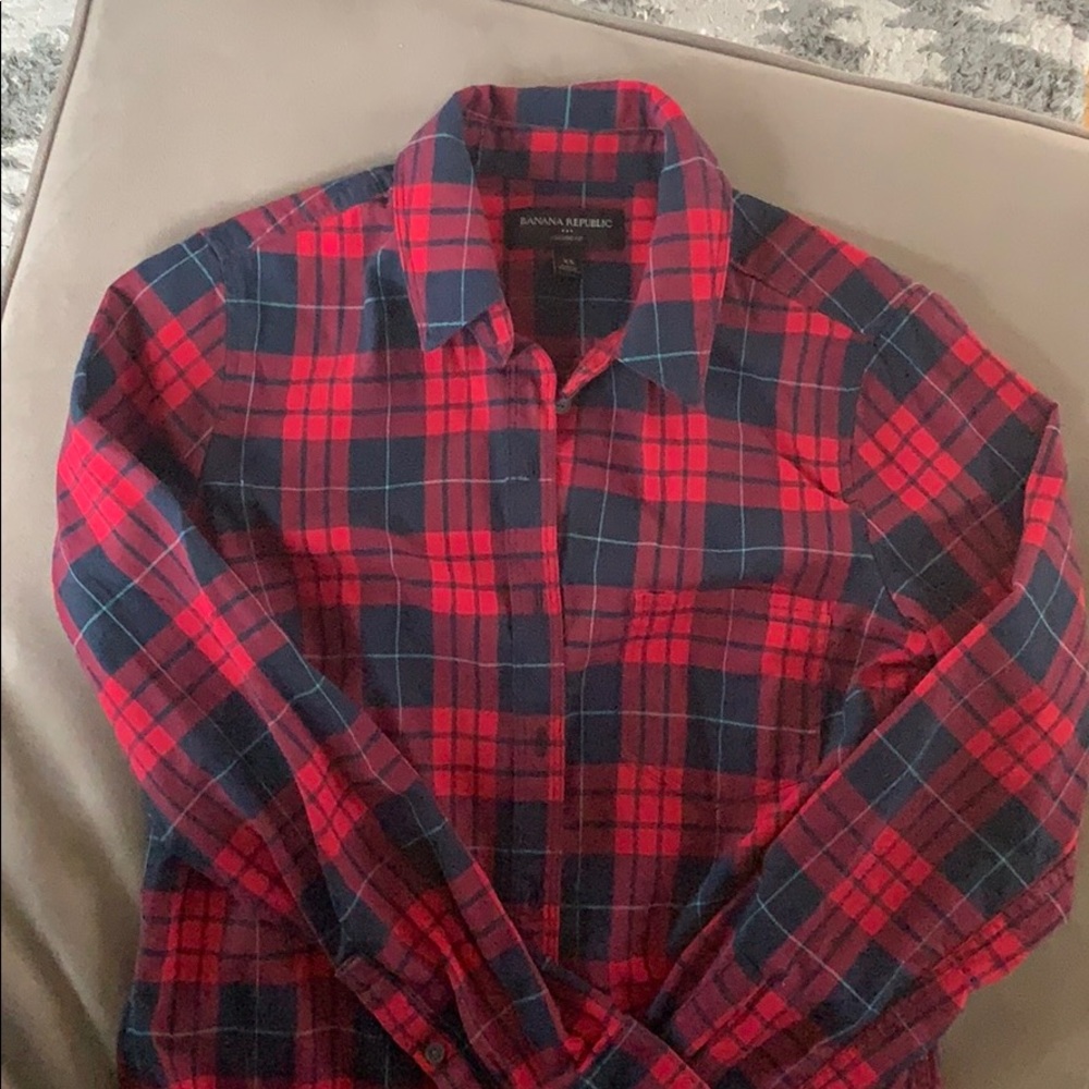 Banana republic plaid shirt